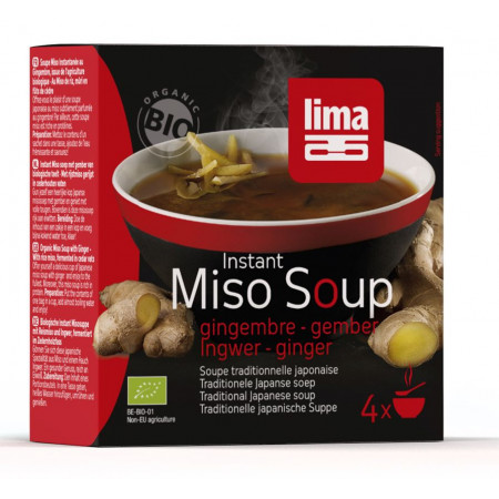 Supa Miso Instant Cu Ghimbir Eco 4X15G Lima