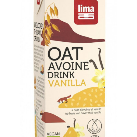 Bautura vegetala de ovaz cu vanilie eco 1L Lima