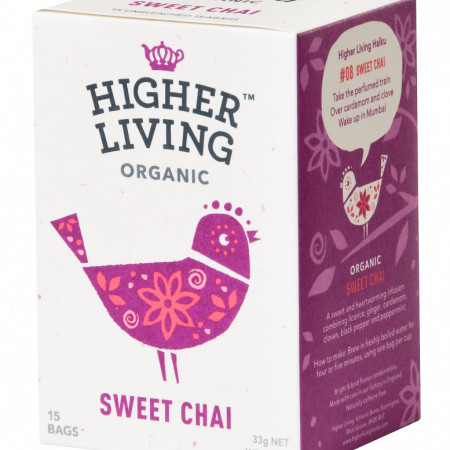 Ceai SWEET CHAI eco, 15 plicuri, Higher Living