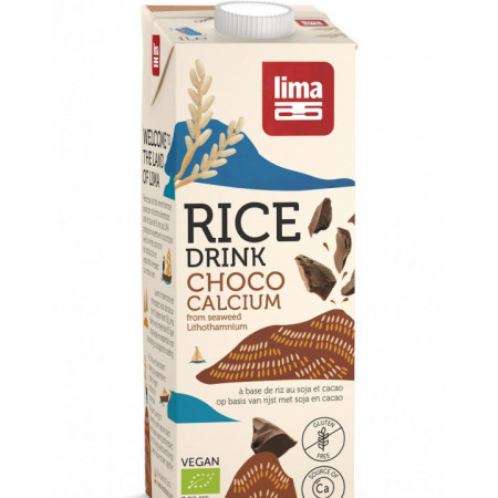 Bautura vegetala de orez cu ciocolata bio 1L Lima