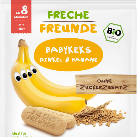 Biscuiti din spelta cu banane eco 100g Erdbar