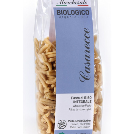 Paste casarecce din orez integral bio fara gluten 250g Marchesato