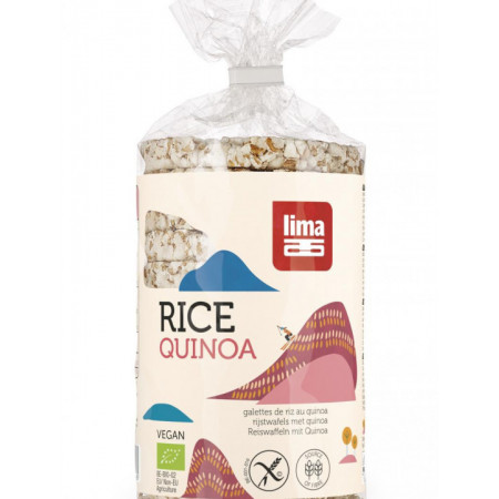Rondele de orez expandat cu quinoa eco 100g Lima