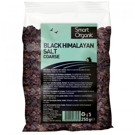 Sare neagra de Himalaya grunjoasa 250g Smart Organic