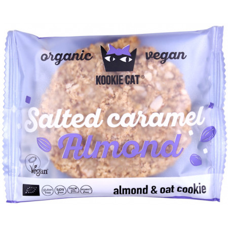 Cookie cu migdale si caramel sarat, fara gluten, eco 50g
