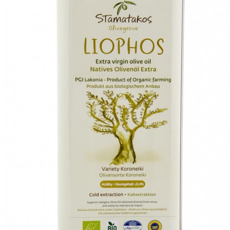 Ulei de masline extravirgin Liophos bio 5 litri Stamatakos