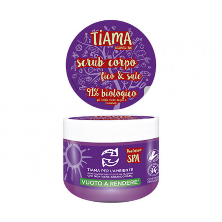 Scrub pentru corp cu extract de smochine si sare bio 250ml Tiama