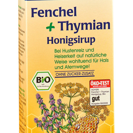 Sirop de miere cu fenicul si cimbru eco 250g Hoyer