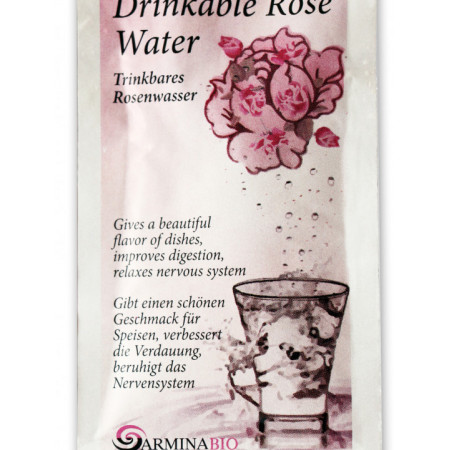 Apa de trandafir pentru baut in pliculete bio 10ml ARMINA