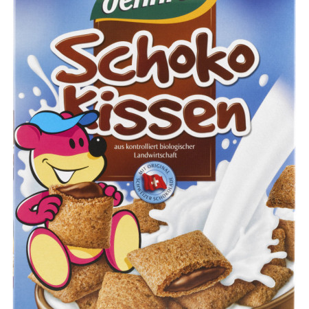 Cereale pernute umplute cu ciocolata bio 375g Dennree
