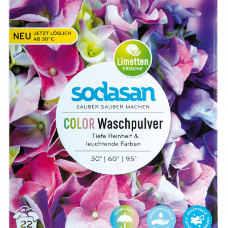 Detergent praf bio pentru rufe albe si colorate LIME 1010g SODASAN
