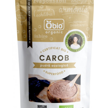 Pudra de carob (roscove) bio 125g OBIO