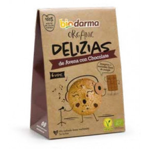 Biscuiti din ovaz cu ciocolata bio 45g Bio Darma