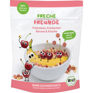 Cereale pt. mic dejun cu banane si cirese bio 125g Erdbar