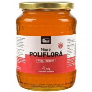 Miere poliflora cruda eco 950g Obio