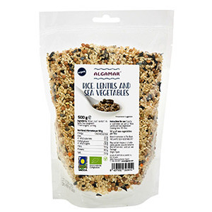 Orez si linte cu alge marine eco 500g Algamar