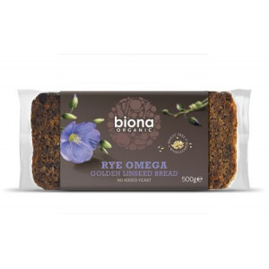 Paine integrala de secara cu seminte de in eco 500g