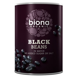 Fasole neagra boabe conserva bio 400g Biona
