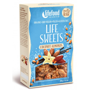 Life Sweets migdale cu cocos si vanilie raw bio 90g