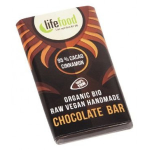 Lifefood MINI ciocolata cu 95% cacao si scortisoara raw eco 15g