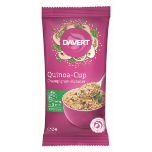 Quinoa cup cu ciuperci si ierburi bio 65g DAVERT