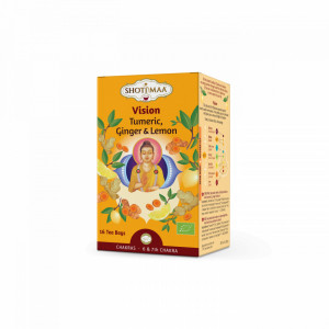 Ceai Shotimaa Chakras - Vision - turmeric, ghimbir si lamaie bio 16dz