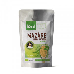 Proteina din mazare galbena pulbere eco 250g Obio
