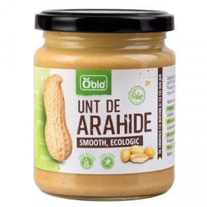 Unt de arahide smooth bio 250g Obio