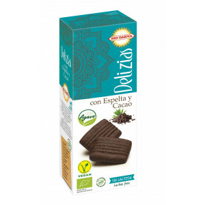 Biscuiti din spelta cu cacao, indulciti cu agave bio 135g Bio Darma