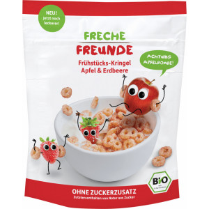 CEREALE PT, MIC DEJUN CU MERE SI CAPSUNI BIO 125G