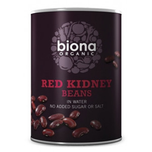 Fasole rosie boabe conserva bio 400g Biona