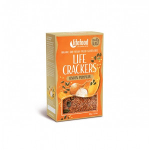 LIFECRACKERS cu dovleac si ceapa raw eco 90g