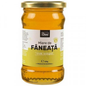 Miere de faneata cruda eco 430g Obio