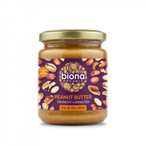Unt de arahide crunchy fara sare eco 250g BIONA