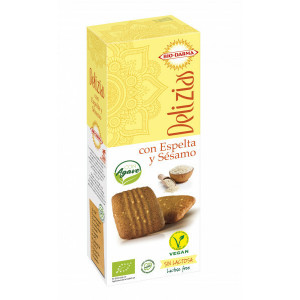 Biscuiti din spelta cu susan, indulciti cu agave bio 135g Bio Darma