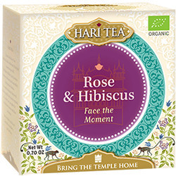 Ceai premium Hari Tea - Face the Moment - trandafiri si hibiscus bio 10dz