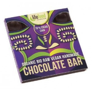 Ciocolata cu 70% cacao si chia raw eco 35g