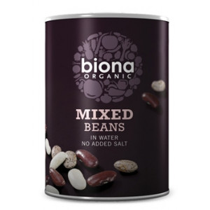 Mix din 3 tipuri de fasole boabe eco 400g Biona