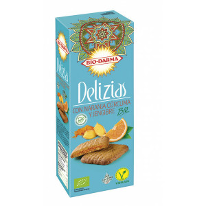 Biscuiti din ovaz cu portocale, turmeric si ghimbir bio 125g Bio Darma