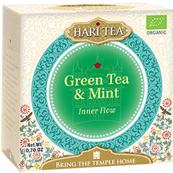 Ceai premium Hari Tea - Inner Flow - ceai verde si menta bio 10dz x 2g