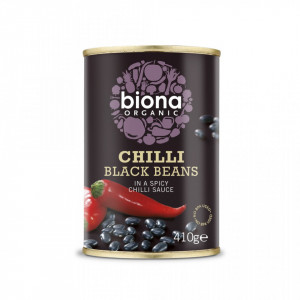 Fasole neagra in sos chilli 410g Biona