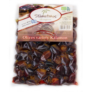 Masline Kalamata vidate marinate in otet bio 250g
