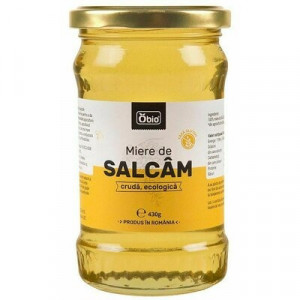 Miere de salcam cruda eco 430g Obio