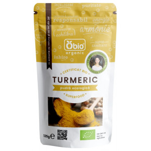 Turmeric pudra bio 125g Obio