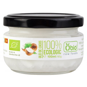 Ulei de cocos virgin raw bio 100ml Obio