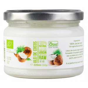 Ulei de cocos virgin raw bio 220ml OBIO