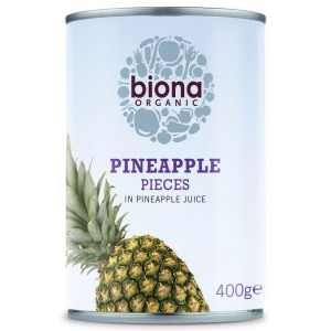 Ananas bucati in suc de ananas eco 400g Biona