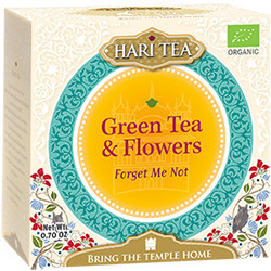 Ceai premium Hari Tea - Forget Me Not - ceai verde si flori bio 10dz x 2g