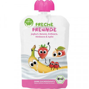 PIURE DE CAPSUNI, ZMEURA SI IAURT BIO 100G
