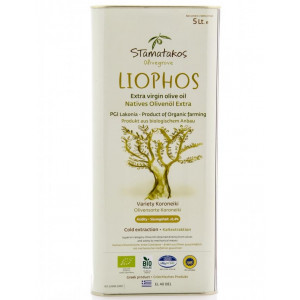 Ulei de masline extravirgin Liophos bio 5 litri Stamatakos